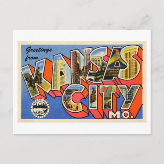  groeten uit Kansas City, Missouri Briefkaart (Voorkant)