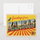 Groeten uit Kansas, Wichita Briefkaart (Voorkant / Achterkant)