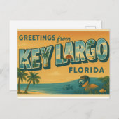 Groeten uit Key Largo Florida Briefkaart (Voorkant / Achterkant)
