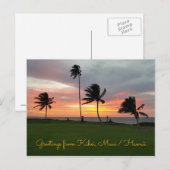 Groeten uit Kihei, Maui, Hawaii Briefkaart (Voorkant / Achterkant)
