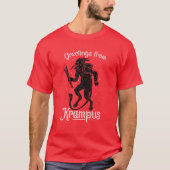Groeten uit Krampus, vun pre-Duitse paganisme T-shirt (Voorkant)