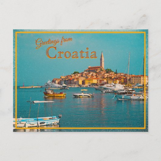 Groeten uit Kroatië  Briefkaart (Voorkant)