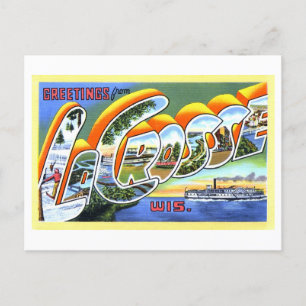  groeten uit La Crosse, Wisconsin, Briefkaart