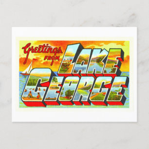 groeten uit Lake George, New York, Briefkaart