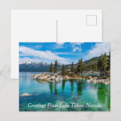 Groeten uit Lake Tahoe, Nevada Briefkaart (Voorkant / Achterkant)