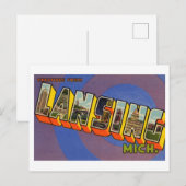 groeten uit Lansing, Michigan Briefkaart (Voorkant / Achterkant)