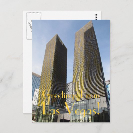 Groeten uit Las Vegas! Briefkaart (Voorkant / Achterkant)