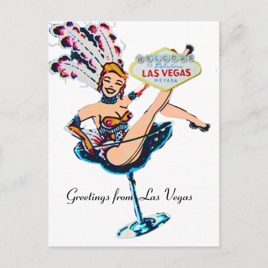 Groeten uit Las Vegas Briefkaart (Voorkant)
