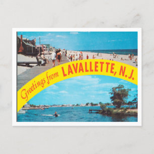 Groeten uit Lavallette, New Jersey Travel Briefkaart