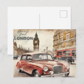 Groeten uit Londen Feestdagenkaart (Voorkant / Achterkant)