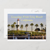 Groeten uit Long Beach California Briefkaart (Voorkant / Achterkant)