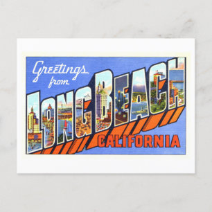Groeten uit Long Beach, Californië, Briefkaart