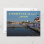 Groeten uit Long Beach Californië Briefkaart (Voorkant / Achterkant)