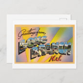 groeten uit Long Branch, New Jersey Briefkaart (Voorkant / Achterkant)