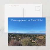 Groeten uit Los Altos Hills. Briefkaart (Voorkant / Achterkant)