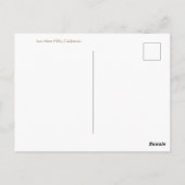 Groeten uit Los Altos Hills. Briefkaart (Achterkant)