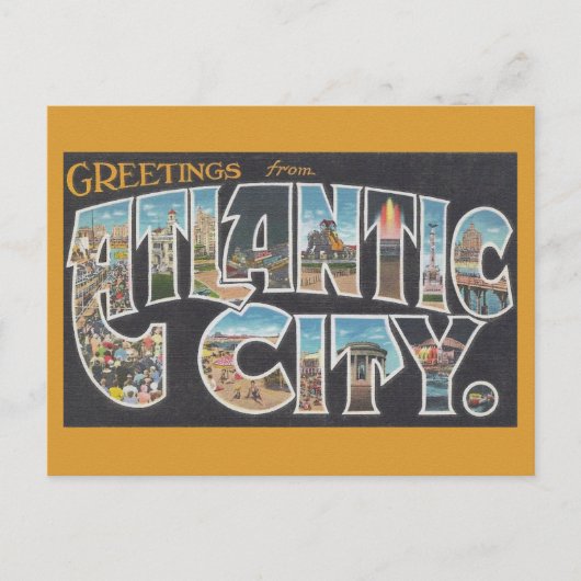 Groeten uit Los Atlantic City Briefkaart (Voorkant)