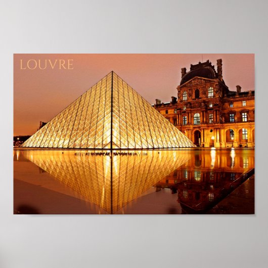 Groeten uit Louvre Poster (Voorkant)