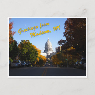 Groeten uit Madison, WI Briefkaart
