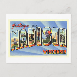groeten uit Madison, Wisconsin Briefkaart
