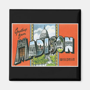 Groeten uit Madison, Wisconsin! Magneet