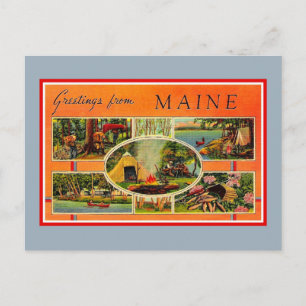 groeten uit Maine Briefkaart