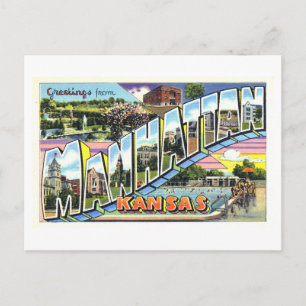  groeten uit Manhattan, Kansas Briefkaart
