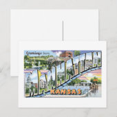 Groeten uit Manhattan, Kansas! Briefkaart (Voorkant / Achterkant)