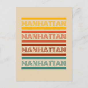 Groeten uit Manhattan, Retro Design Briefkaart