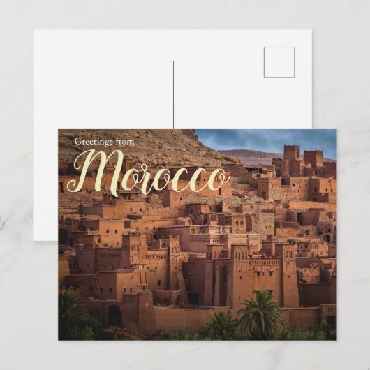 Groeten uit Marokko-Briefkaart Briefkaart (Voorkant / Achterkant)