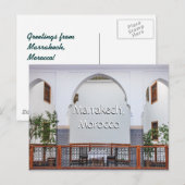 Groeten uit Marrakech Marokko Briefkaart (Voorkant / Achterkant)