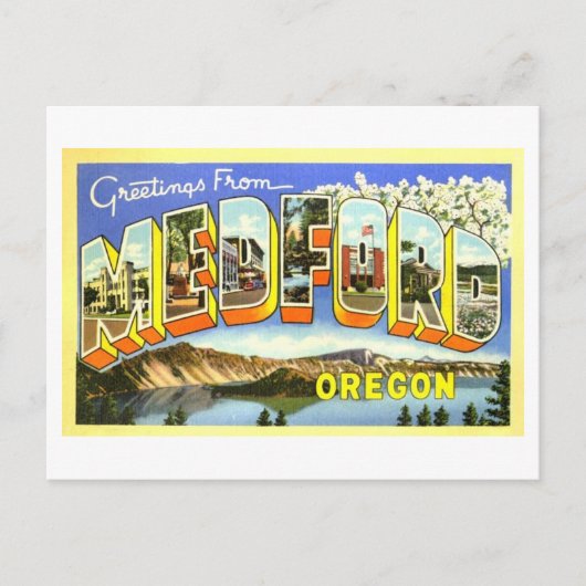 groeten uit Medford, Oregon Briefkaart (Voorkant)