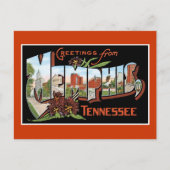 Groeten uit Memphis, Tennessee Briefkaart (Voorkant)