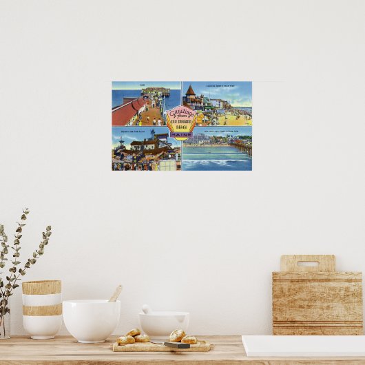 Groeten uit met Schilderachtig Uitzichten 2 Poster (Keuken)