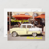 Groeten uit Miami Beach Briefkaart (Voorkant / Achterkant)