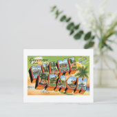 Groeten uit Miami Beach, Florida! Briefkaart (Staand voorkant)