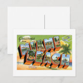 Groeten uit Miami Beach, Florida! Briefkaart (Voorkant / Achterkant)
