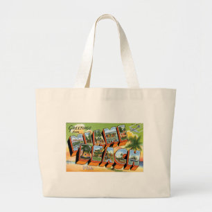 Groeten uit Miami Beach, Florida! Grote Tote Bag