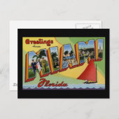 Groeten uit Miami Florida Briefkaart (Voorkant / Achterkant)