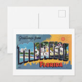  groeten uit Miami Florida reizen Briefkaart (Voorkant / Achterkant)