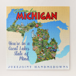 Groeten uit Michigan Puzzle Legpuzzel