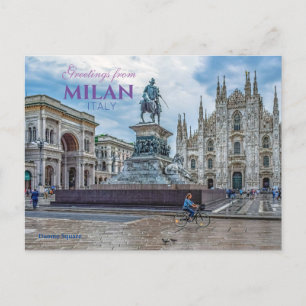 Groeten uit Milaan Italië Ansichtkaart Schitterend Briefkaart
