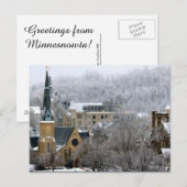 Groeten uit Minnesnowta! Briefkaart (Voorkant / Achterkant)