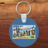 Groeten uit Minnesota! Sleutelhanger (Voorkant)