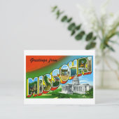  groeten uit Missouri Briefkaart (Staand voorkant)