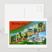  groeten uit Missouri Briefkaart (Voorkant / Achterkant)