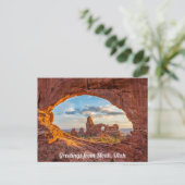 Groeten uit Moab, Utah Briefkaart (Staand voorkant)