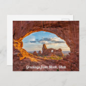 Groeten uit Moab, Utah Briefkaart (Voorkant / Achterkant)