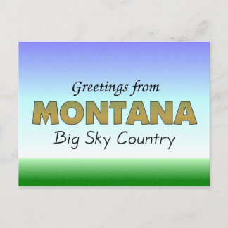 Groeten uit Montana Briefkaart