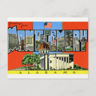 Groeten uit Montgomery, AL Briefkaart